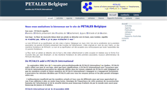 Desktop Screenshot of petalesbelgique.org